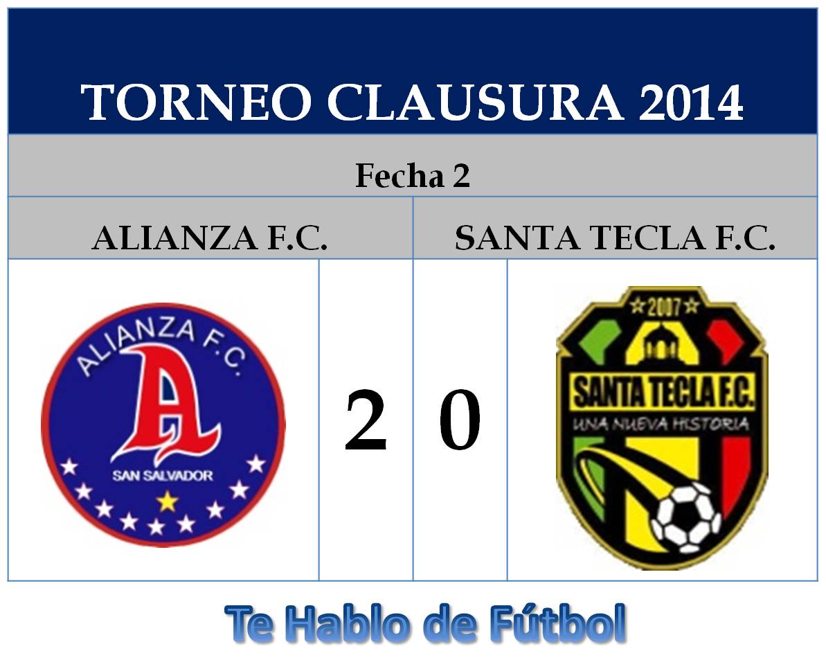 ALIANZA vs SANTA TECLA FECHA 2