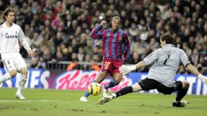 Ronaldinho en el Bernabeu