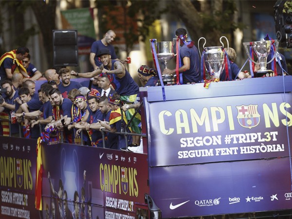 celebración Champions League Barcelona4